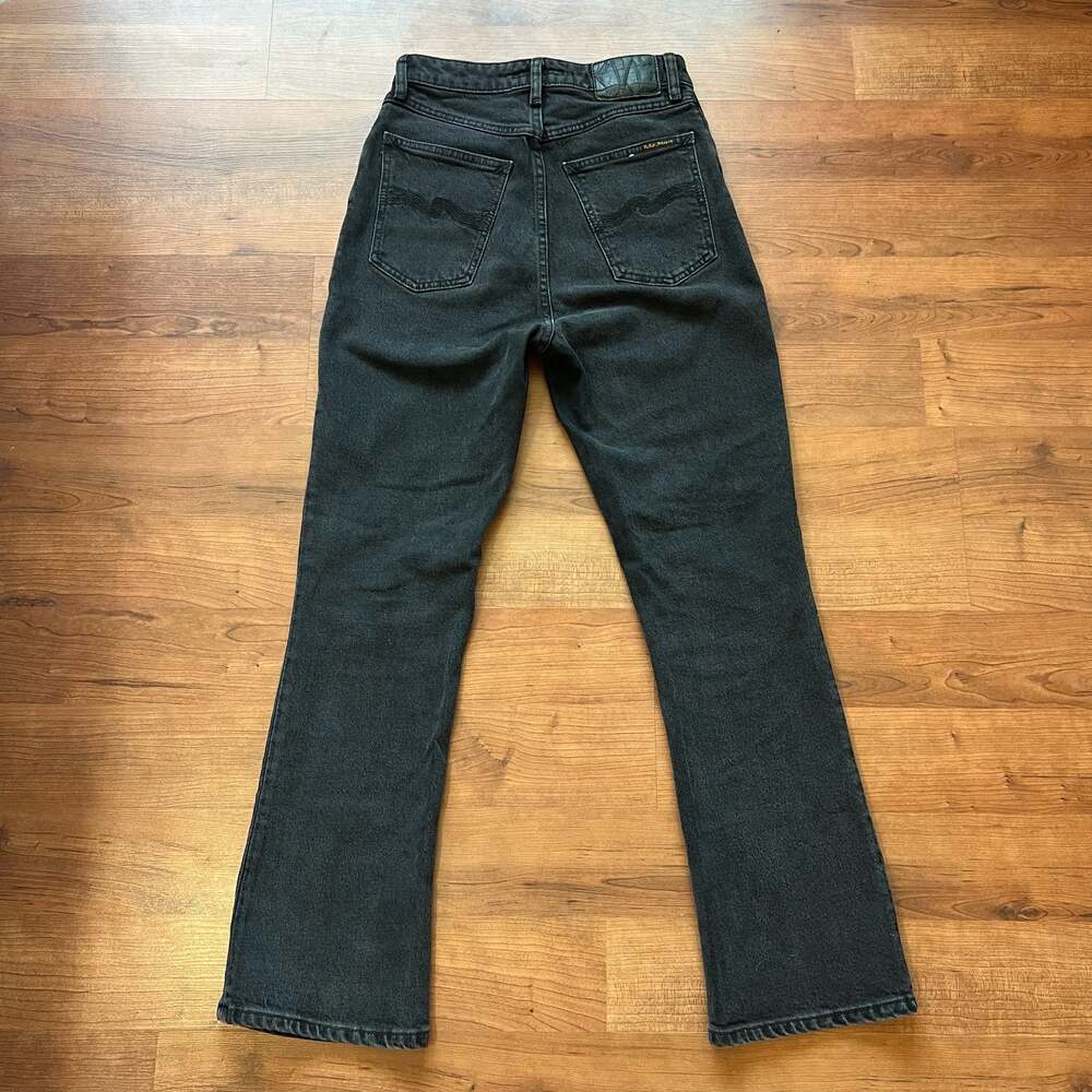 Nudie Jeans Co Rowdy Ruth Almost Black Jeans Size 26x28